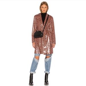 NWT Blank NYC Sneak Attack Snake Trench Jacket